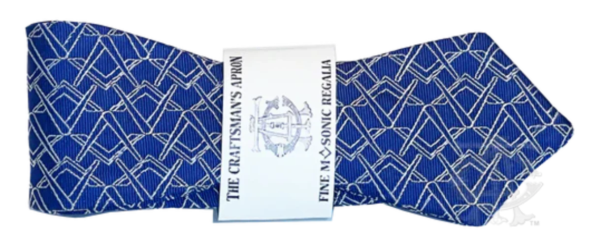Alternating Square and Compass Slim Bowtie