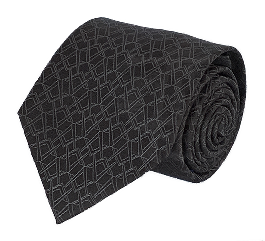 Alternating Square and Compass Necktie