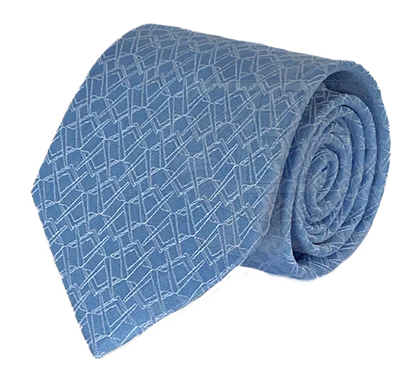 Alternating Square and Compass Necktie