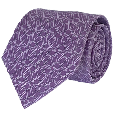 Alternating Square and Compass Necktie