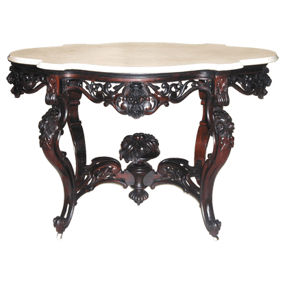 American Rococo Laminated Rosewood Center Table By Meeks