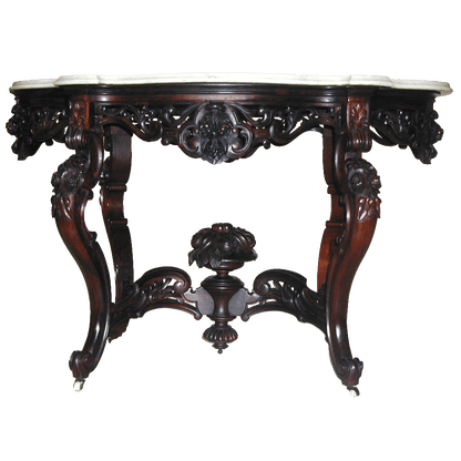 American Rococo Laminated Rosewood Center Table By Meeks